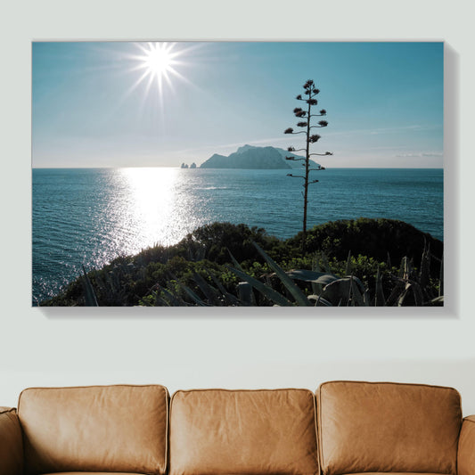 Blick zur Insel Capri | Wandbild Italien