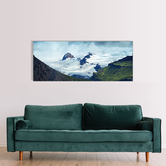 Dramatischer Gletscher | Wandbild Island